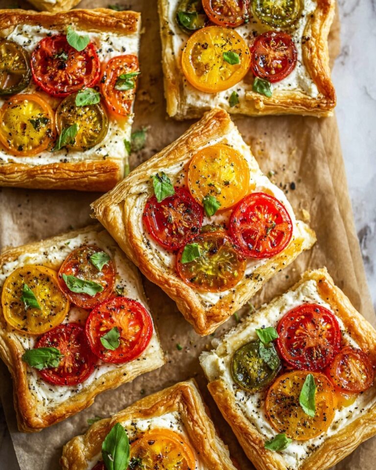 Tomato Tartlets with Puff Pastry Recipe