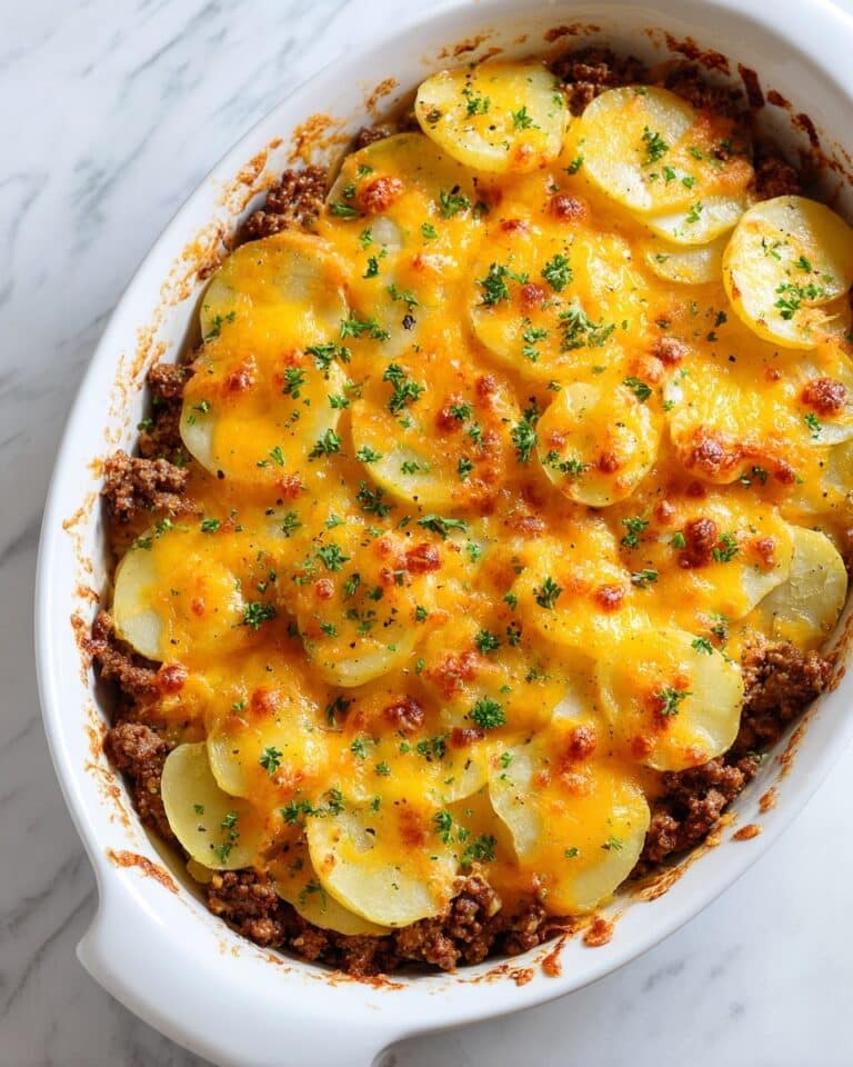 Hobo Casserole with Ground Beef and Potatoes Recipe