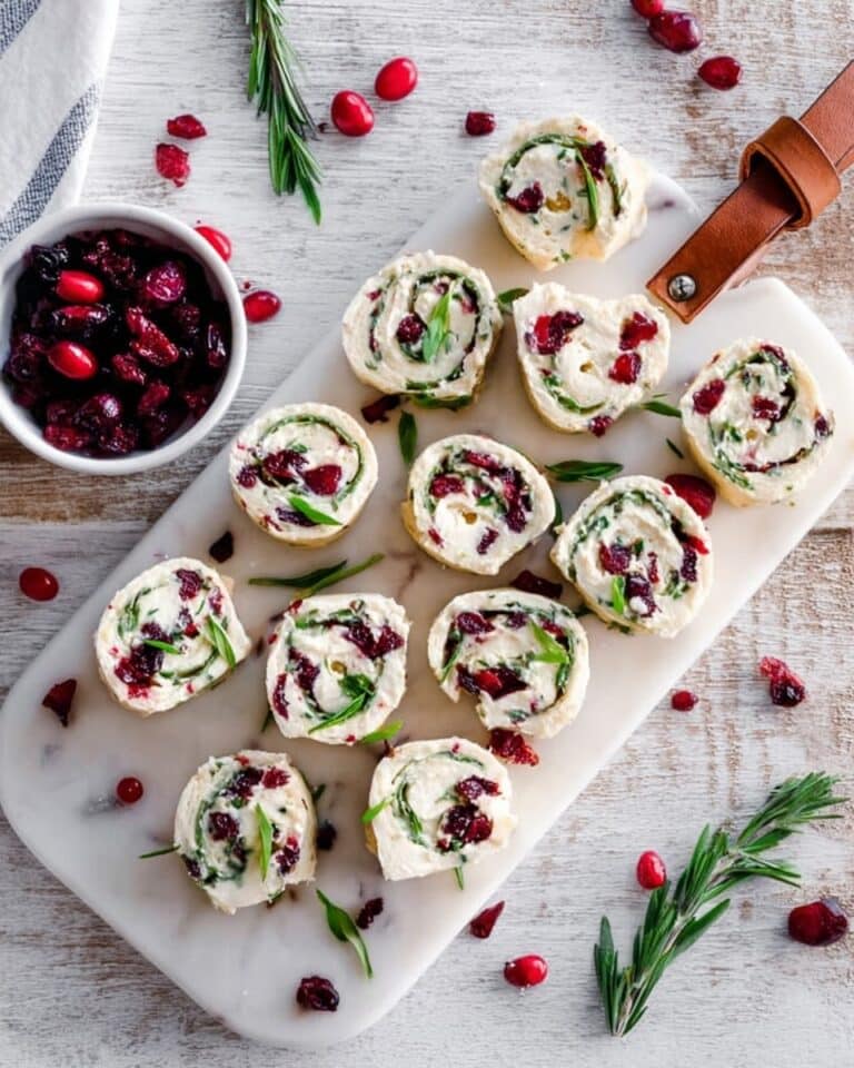 Cranberry Cream Cheese Pinwheels Recipe