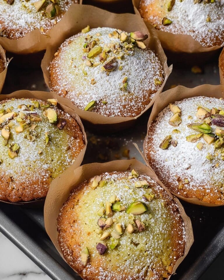 Easy Bakery-Style Pistachio Muffins Recipe