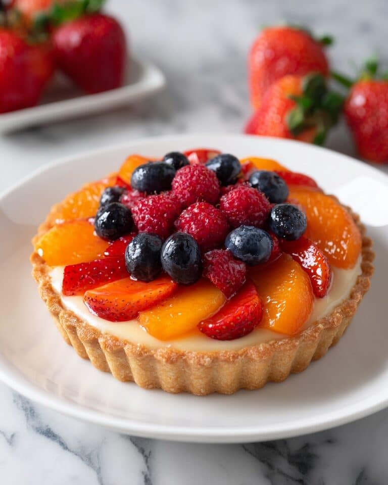 Fresh Fruit Tart with Pastry Cream and Apricot Glaze Recipe