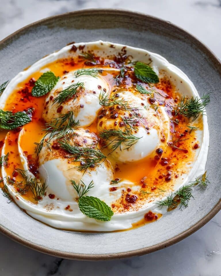 Turkish Eggs with Herbed Yogurt and Spiced Butter Recipe