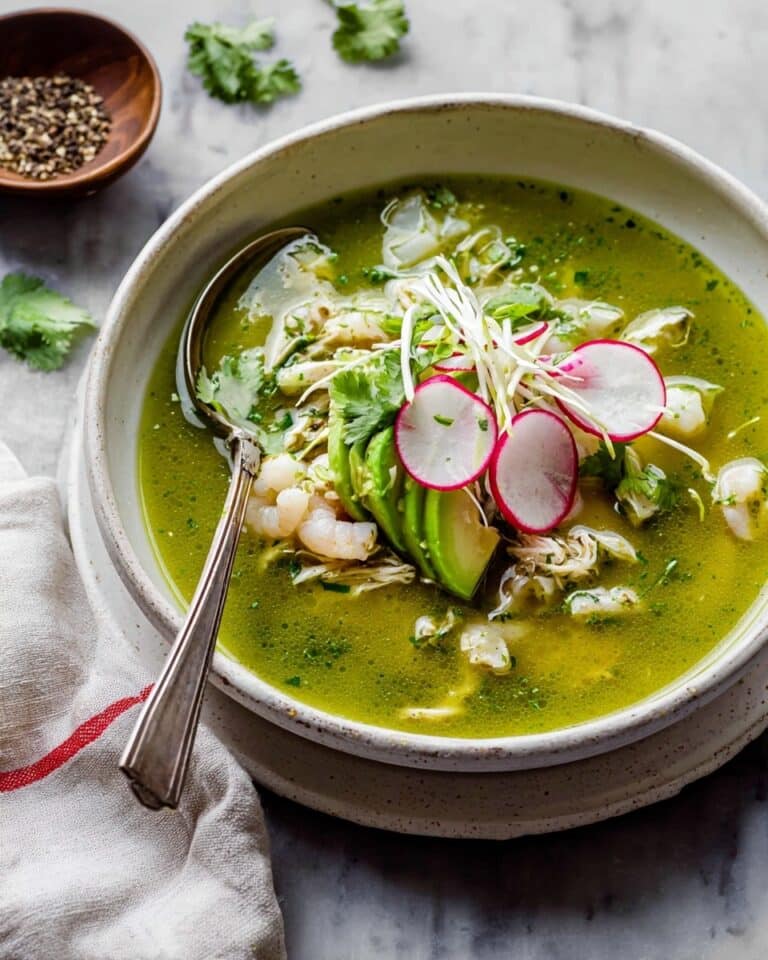 Chicken Pozole Verde Soup Recipe