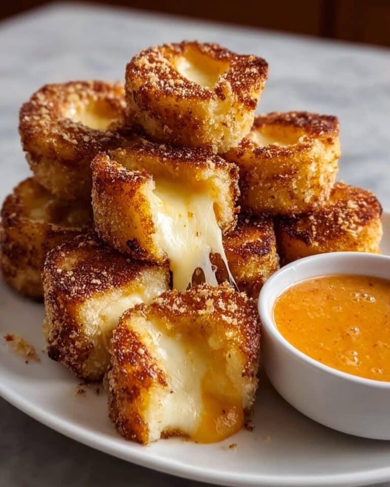 Mini Grilled Cheese Dippers with Crispy Bread and Melty Cheddar Recipe