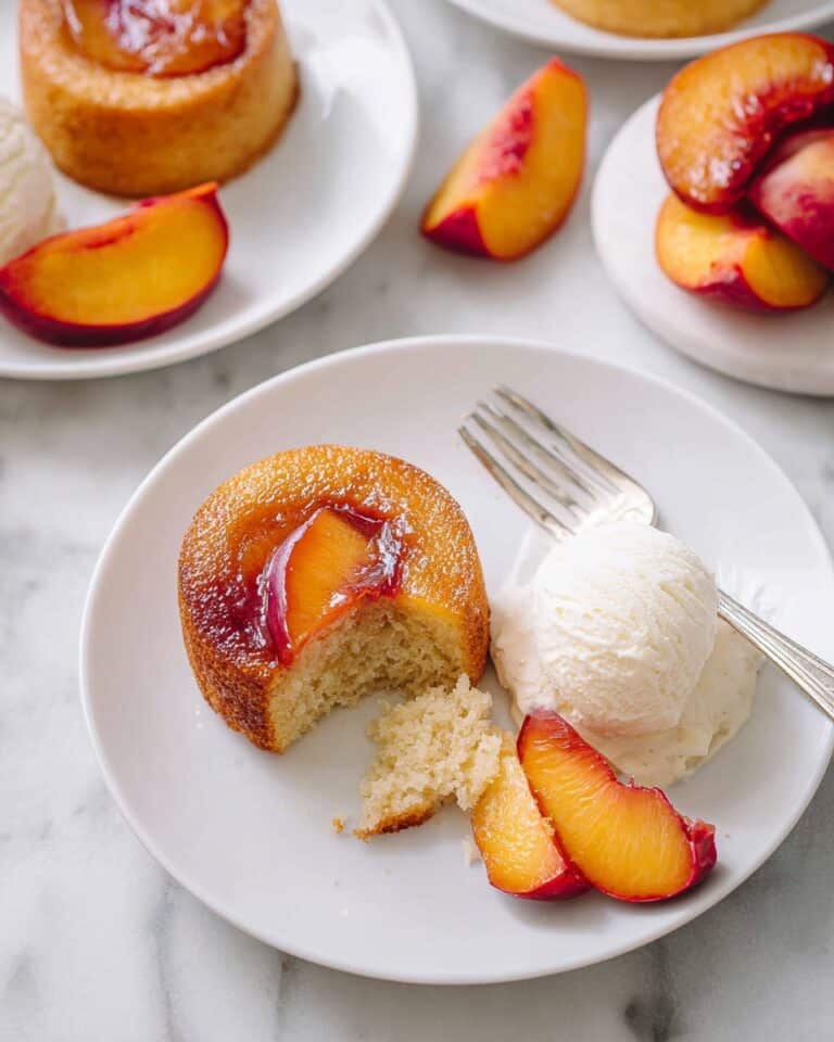 Peach Upside Down Mini Cakes Recipe