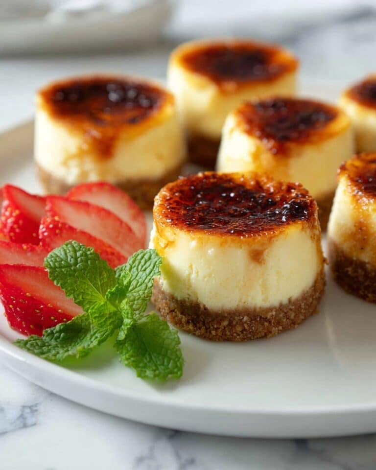Mini Crème Brûlée Cheesecakes Recipe