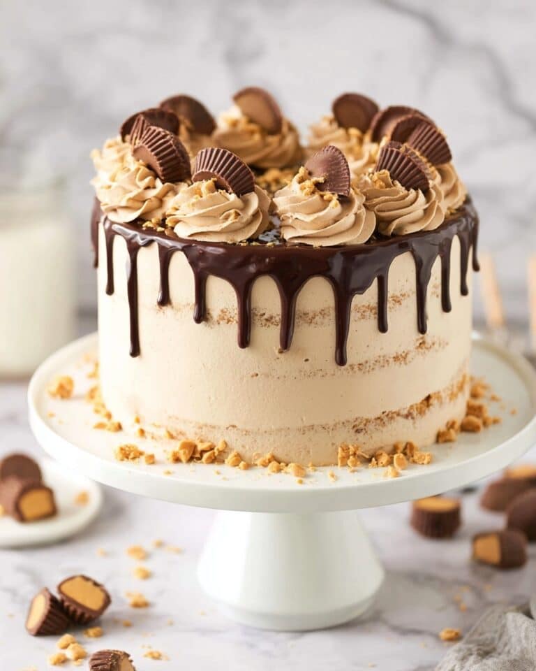 Peanut Butter Chocolate Layer Cake Recipe