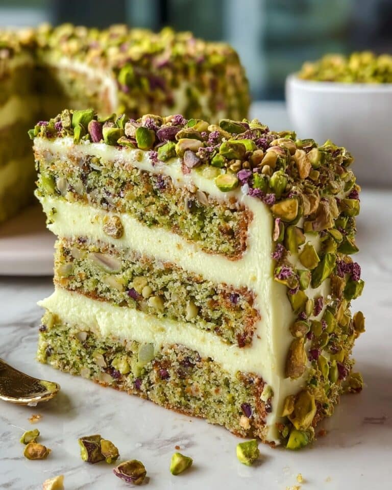 Pistachio Mascarpone Layer Cake Recipe