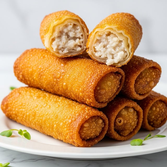 Buffalo Chicken Dip Egg Rolls Recipe