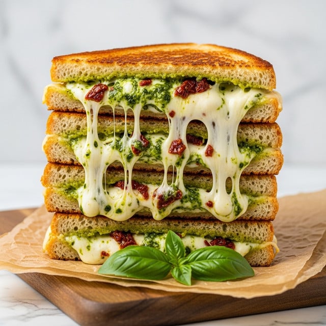 The Ultimate Pesto Grilled Cheese Recipe