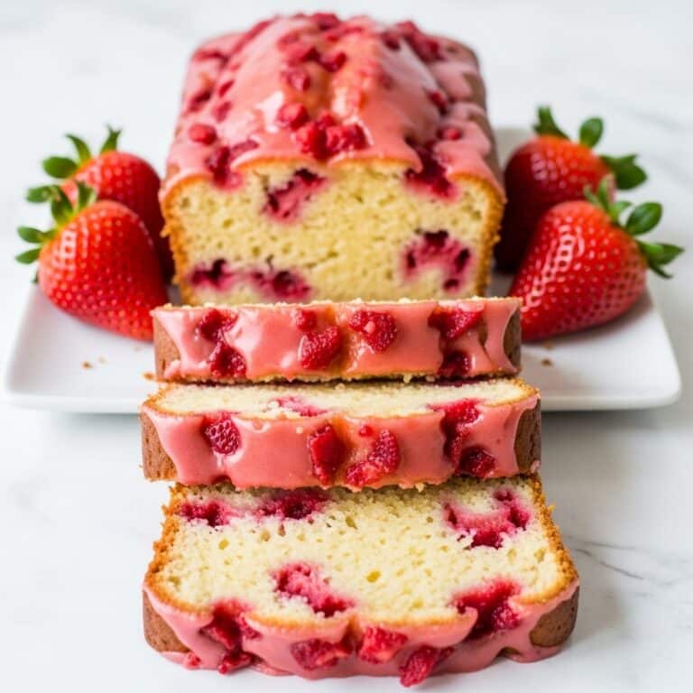 Strawberry Pound Cake with Strawberry Glaze Recipe