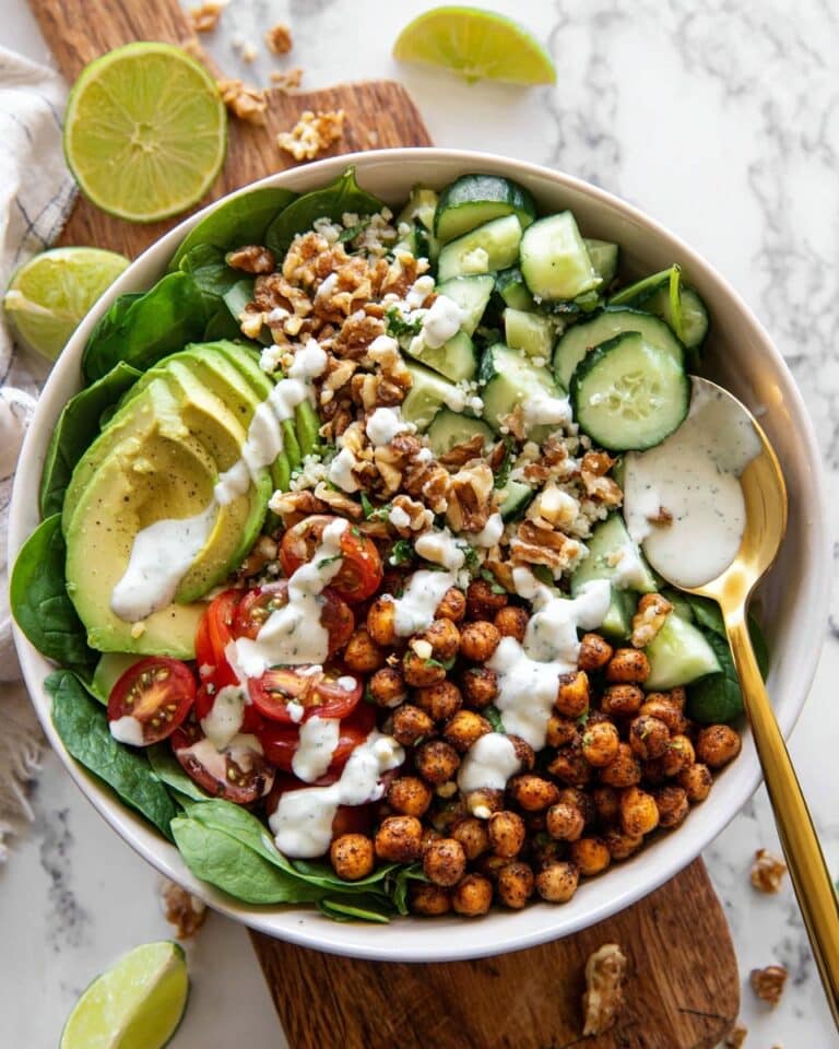 Crispy Chili Lime Garbanzo Beans Salad Recipe