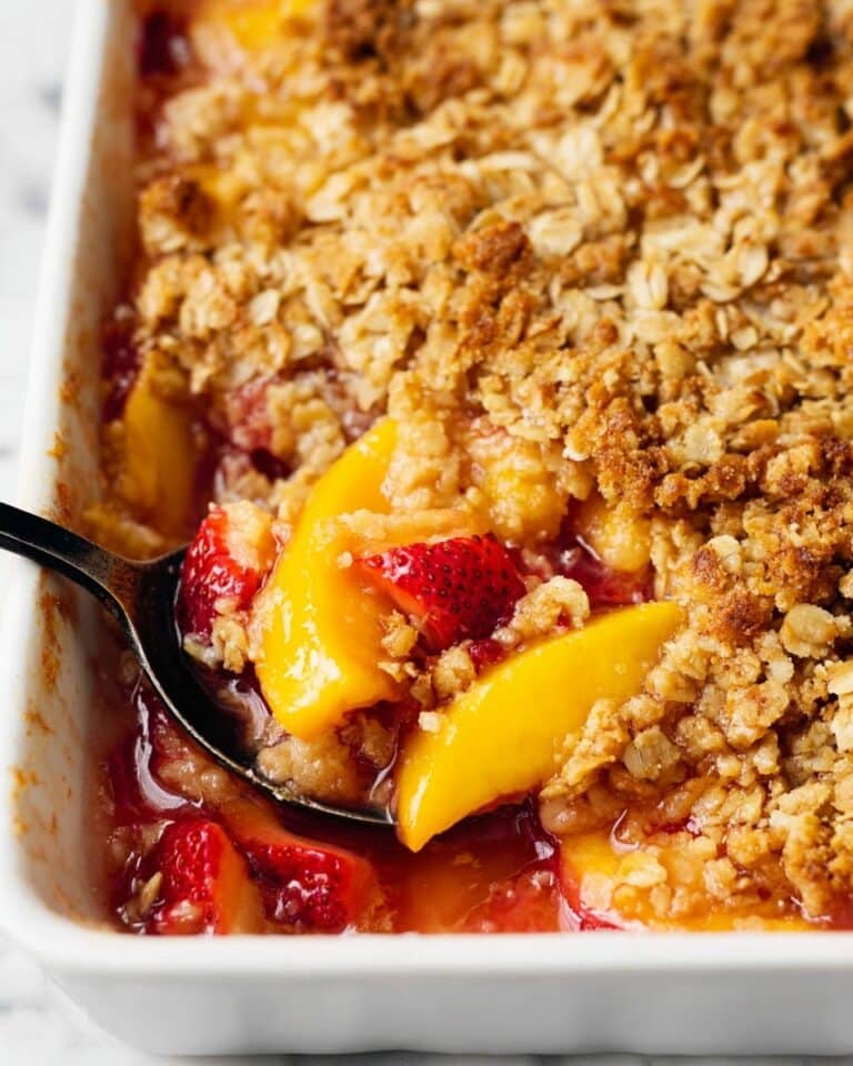 Strawberry Peach Crisp Recipe
