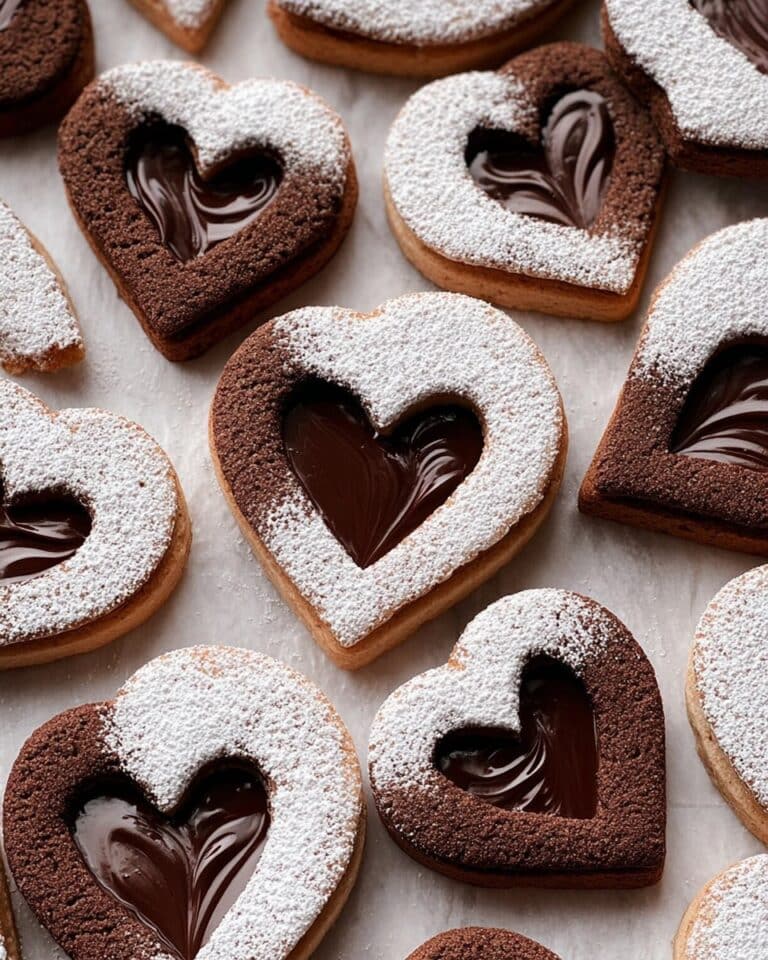 Nutella Linzer Heart Cookies Recipe