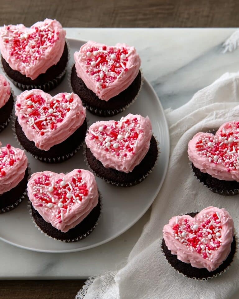 Chocolate Heart Cupcakes Recipe