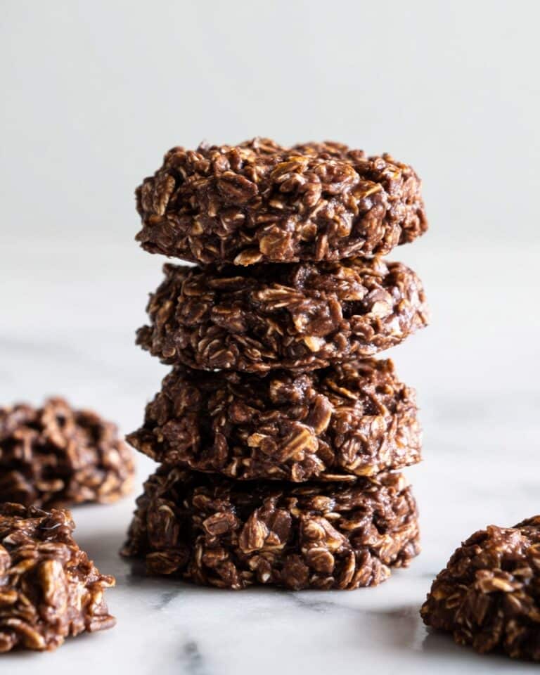 Healthy No-Bake Chocolate Peanut Butter Cookies Recipe