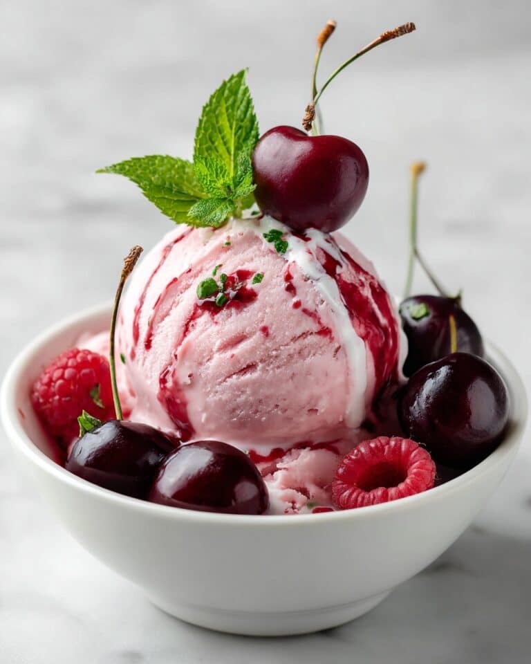 Cherry Raspberry Semifreddo Recipe
