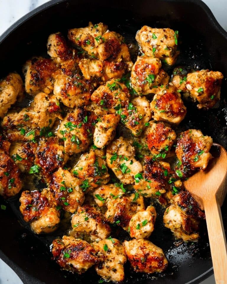 15-Minute Garlic Butter Chicken Bites Recipe