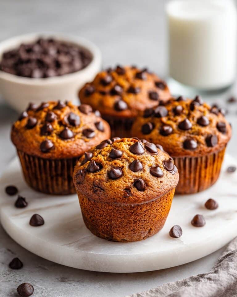 Bakery-Style Chocolate Chip Muffins Recipe