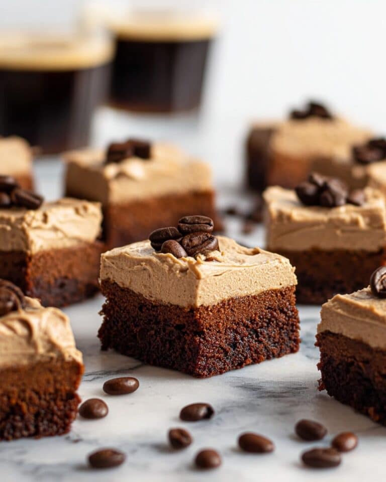 Coffee Brownies with Mocha Frosting Recipe