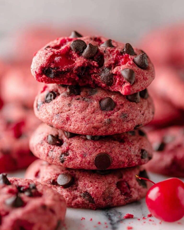Maraschino Cherry Chocolate Chip Cookies Recipe