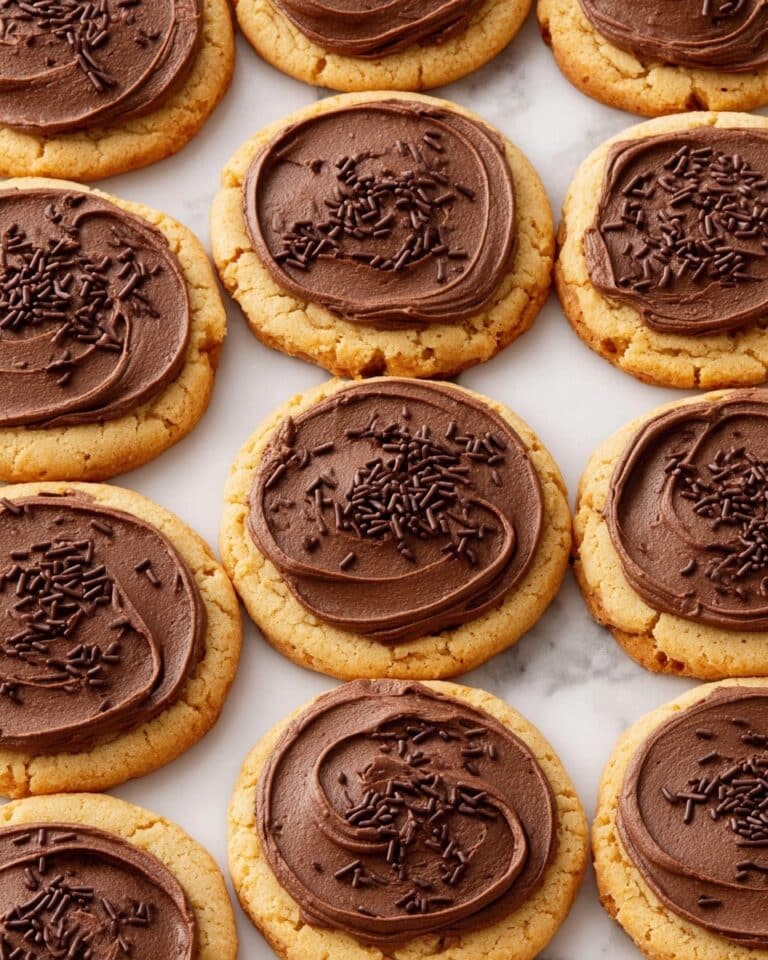 Chocolate Frosted Peanut Butter Cookies Recipe