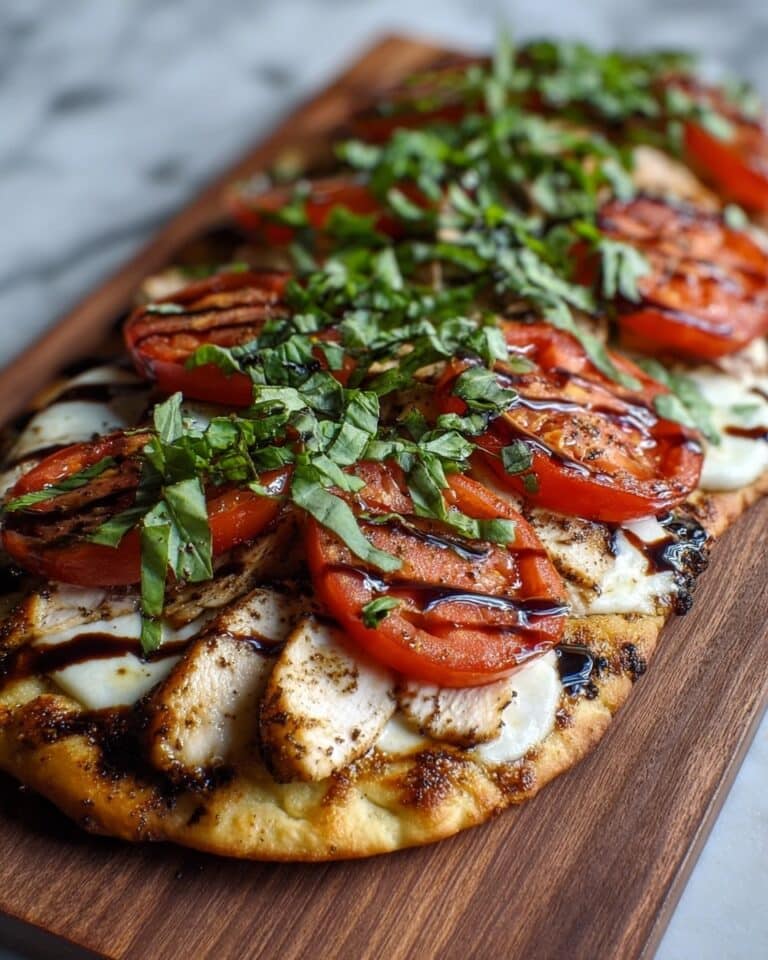 Easy Chicken Caprese Flatbread Recipe
