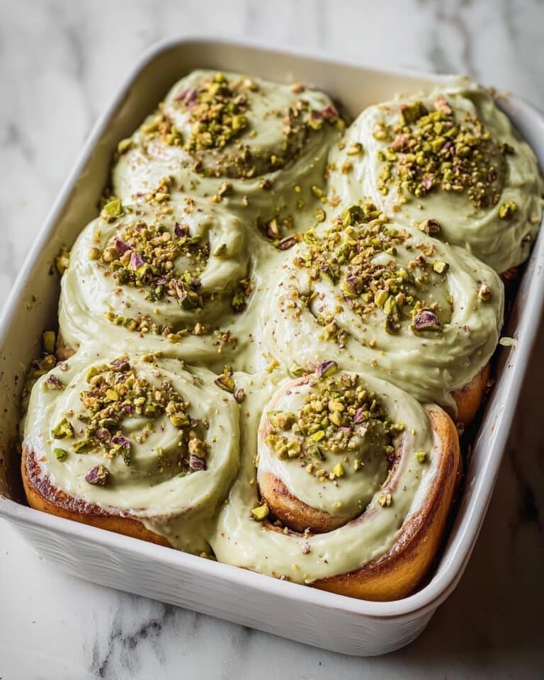 Small Batch Pistachio Cream Cinnamon Rolls Recipe