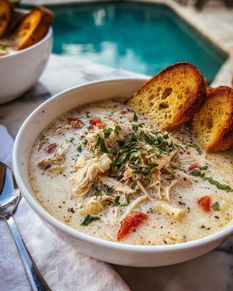 Garlic Parmesan Chicken Soup Recipe