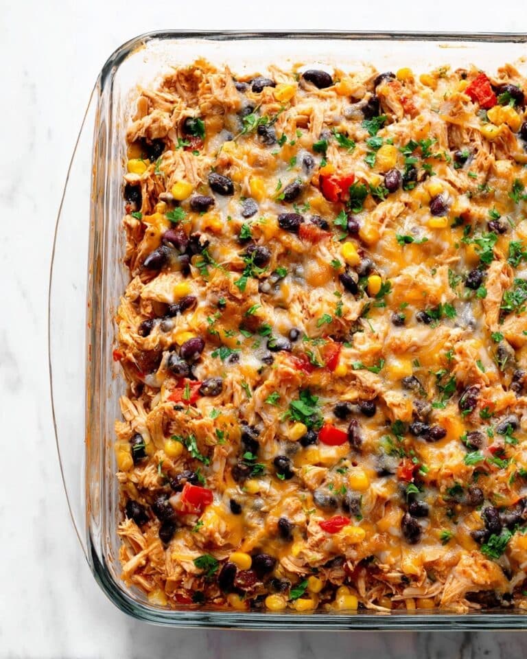 Easy Chicken Burrito Casserole Recipe