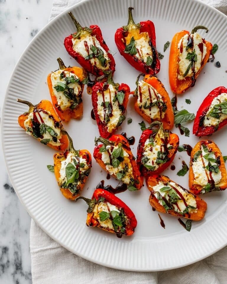 Roasted Goat Cheese Stuffed Mini Peppers Recipe