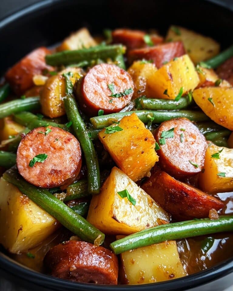 Crockpot Kielbasa and Green Beans Recipe
