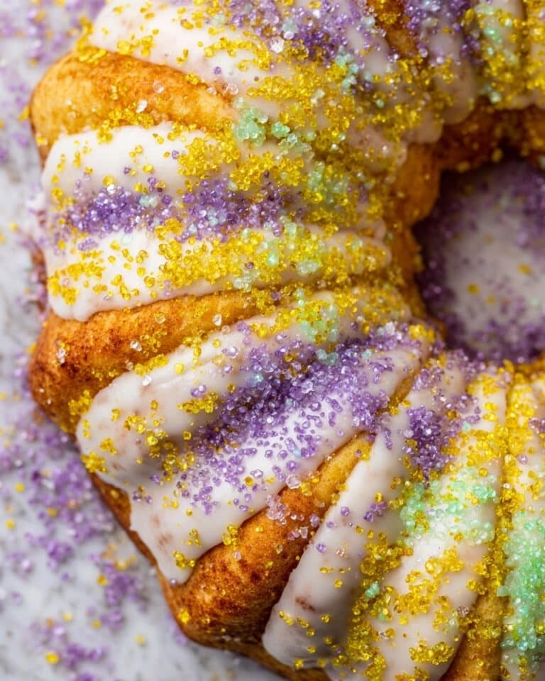 Homemade Sourdough King Cake for Mardi Gras Recipe