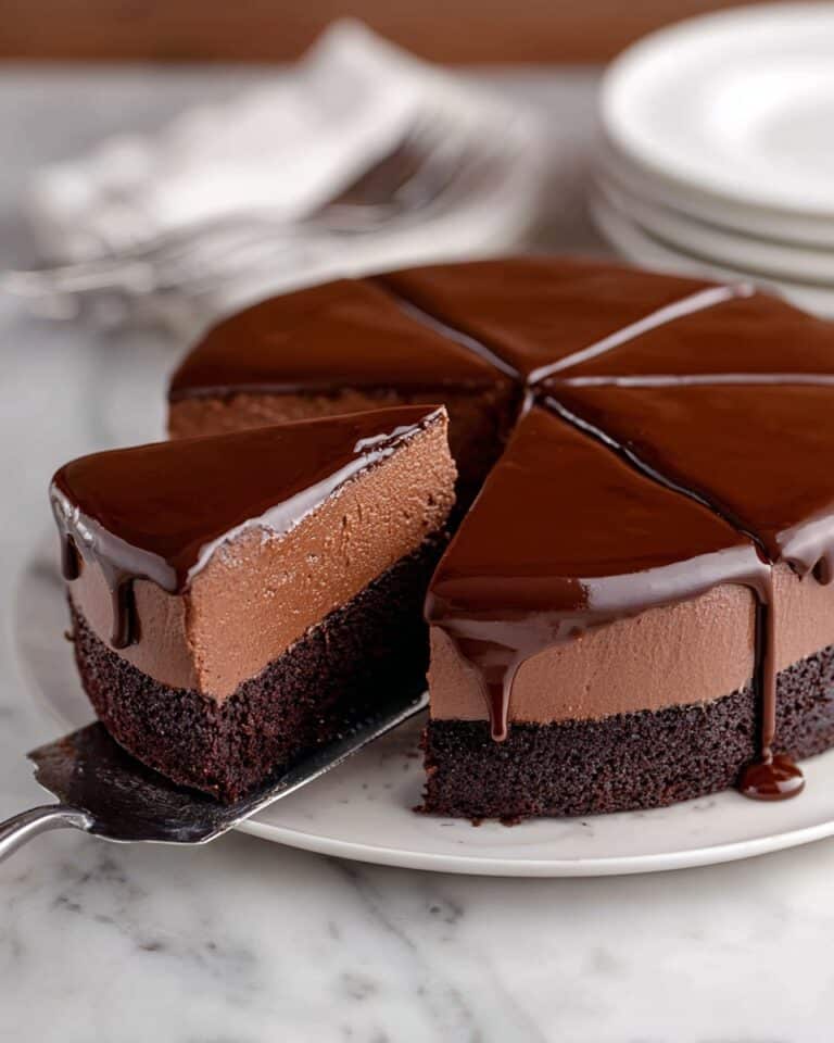 Dark Chocolate Mousse Cake Recipe